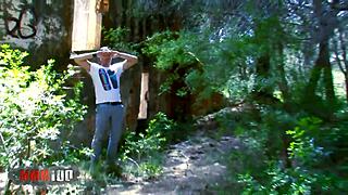 Spanish pornstar Damaris hints at outdoor fucking with Leo Galvez.