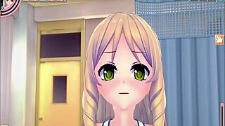 koikatsu schoolgirl visits the infirmary in this fun game scene