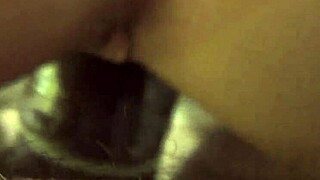 russian girl bent over, big nipples bouncing as she comes twice