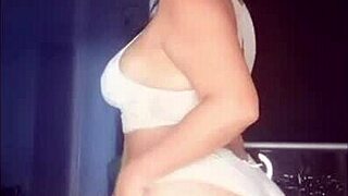 milf latina dancing in lingerie on webcam with big tits and toys