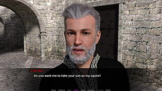 let's play knights tale part 2 with these blonde and redhead characters showing small tits.