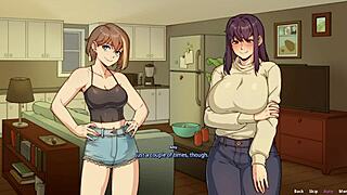 i play hentai with big boobs futa and her sexy bestie.