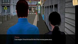 in my new family episode 259, the redhead milf with big tits gets erotic in anime style