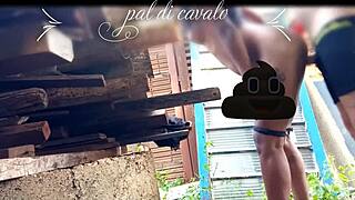 On Friend's Anniversary, I Boldly Fucked His Hot Teen In The Backyard.