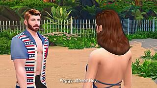 Peggy's naughty affair in 3D hentai