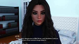 hot rich brunett asks me hard questions in game