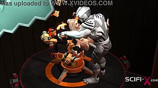 3D animated sci-fi lab with extreme sex and toys