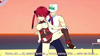 Sailor Houshou Marine gets fucked on the sex beach.