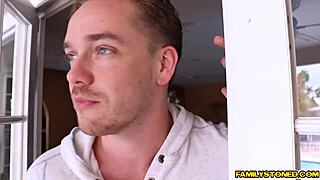 my step bro kyle feeds alex blake his cock