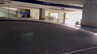 i sucked and got fucked in the ass in bucaramanga's public parking lot with creampie