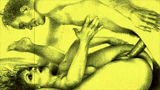 Vintage erotic art explores anime hentai themes