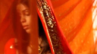 beautiful brunette undresses and dances in erotic striptease