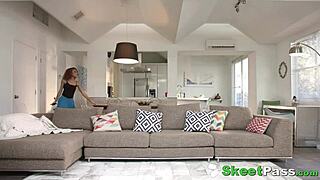 Hot Ebony Babysitter Kendall Woods Fucks Client in Doggystyle and Cowgirl to Apologize.