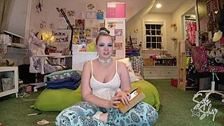 The lovebirdvibe toy test showcases close-up vibrator use on pussy