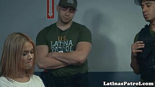 gorgeous latina rides cock at border security