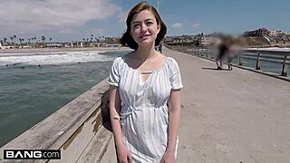 Yo, Aria Sky just turned 18, ready to bang hard!