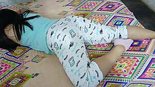 grinda wears a cock ring and shows off his 8 inch hungtop in retro style.