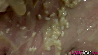 British Granny Goes Wild with Sploshing and Lesbian Oral