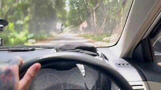A free-spirited woman who cannot get enough of sex hitchhikes on the dicks of willing drivers