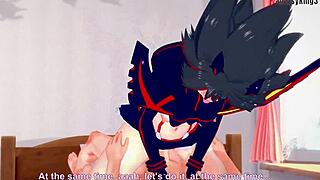 I watch Ryuko Matoi fucking hard in Kill la Kill