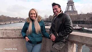 Real Couple's Honeymoon Sextape with Blowjob in Paris