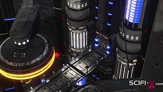 3D animated sci-fi lab with extreme sex and toys