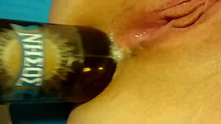 Bottle Stretching My Wife's Ass in Extreme Anal Play