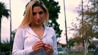 Blonde BOMBSHELL ELIZ BENDS FOR ANAL