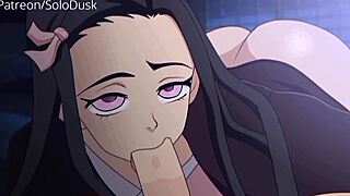 Detailed scenes of anal sex in Solodusk animation with asian and latina teens in group threesomes