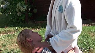 Cindy Picardie gets sodomized in the garden – can you handle the outdoor anal?