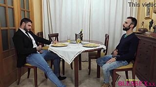 straight friends throw a wild party with neighbors