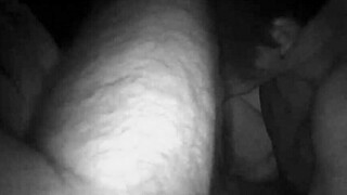 in the gay sauna, a man engages in an oral job with another visitor