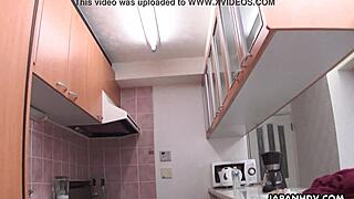 pleasing asian bitch slobbers over his balls before getting fucked 😍