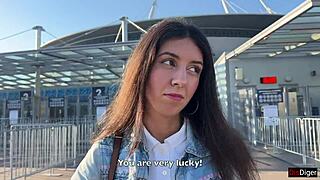 Cutie Gets Rough Doggystyle Casting In Public POV