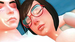 in the sims 4 episode 1, the couple engages in passionate sex in their 3d animated world.