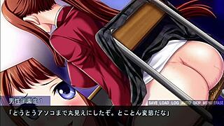 Marie uses toys for fingering and masturbation in outdoor hentai game