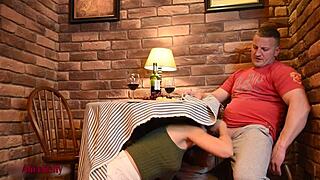 I saw the crazy hot girl suckin' dick under the table