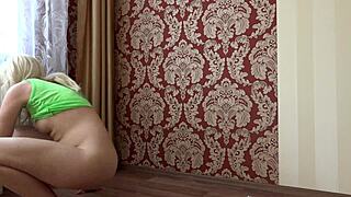 Check out this hairy pussy in white panties?