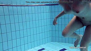 Katrin privsem and lucy gurchenko are underwater babes in bikinis at the pool