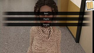 I think Emiko from WVM 97 is showing off her body in this 3D anime scene, but it's kinda cute.