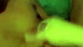 wife ass fucks husband to milk his prostate and shoots cum all over him 😈