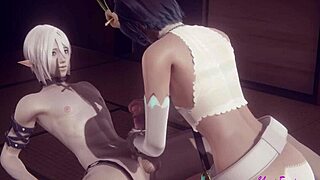 Venti's Hard Sex With Handjob And Blowjob 😈