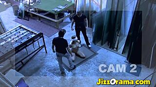 Jizzorama Features Fucking One After The Other In A Crappy Warehouse.