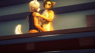 furry hentai with mew the cat and gepard