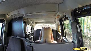 Fake Taxi Horny Couple Bang Hard in Backseat Action!