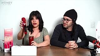 this wand made selena vega cum crazy, review of sex toy on her big pussy 😍