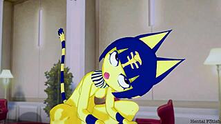 Ankha rides a nice cock in the bedroom 😏