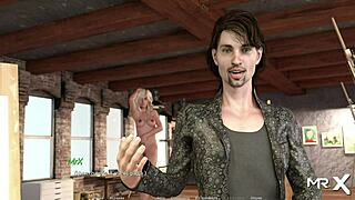 Hey, blonde milf posing nude in acting lessons, looks erotic.