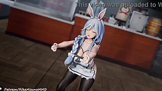 pekomama mmd r-18 virtual youtuber in uncensored hentai dance action.