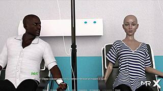 Hey, blonde milf posing nude in acting lessons, looks erotic.